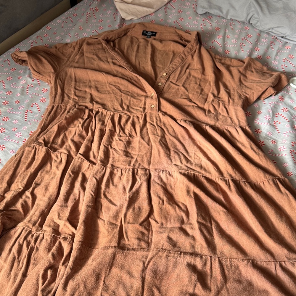Velvet Heart Brown Midi Dress